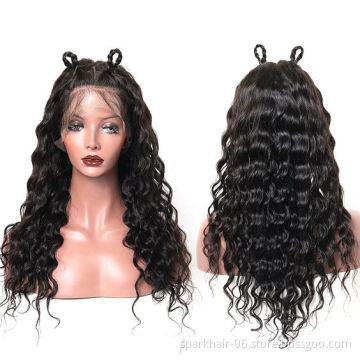 100% Brazilian Virgin Human Hair Transparent Swiss Lace Wig Hd Wave Curly Lace Front Wigs For Black Women